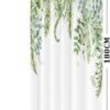 Unyqoos® Verfrissend Douchegordijn met Groene Eucalyptusbladeren voor Moderne Badkamers