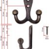 550x761-12.jpg Unyqoos® Set van vijf vintage dubbele haken voor stijlvolle organisatie in huis