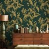 Unyqoos® Waterdicht zelfklevend behang met vogels en bladeren voor vintage decoratie 44 cm x 3 m