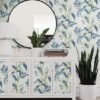 Unyqoos® Waterdicht zelfklevend behang met vogels en bloemen voor interieurdecoratie 41 cm x 3 m