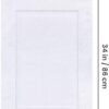 Unyqoos® Set van 2 Luxe Douchematten in Saliegroen van Zacht Katoen, 53,3 x 86,4 cm