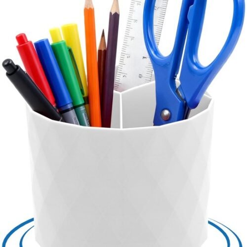 Unyqoos® Draaibare pennenhouder met vijf vakken voor thuis, kantoor en school