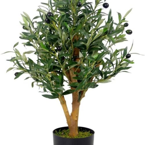 Unyqoos® Levensechte Olijfboom van 65 cm met Realistische Details voor Binnengebruik