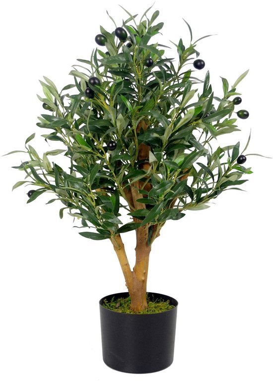 Unyqoos® Levensechte Olijfboom van 65 cm met Realistische Details voor Binnengebruik