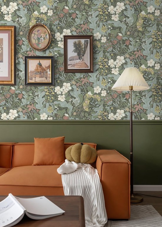 Unyqoos® Botanische Zelfklevende Meubelfolie voor Stijlvolle Interieurdecoratie - 41 x 300 cm