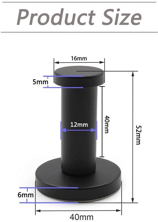 550x770-5.jpg Unyqoos® Set van 4 wandhaken met matzwarte afwerking en hoge draagkracht voor veelzijdig gebruik