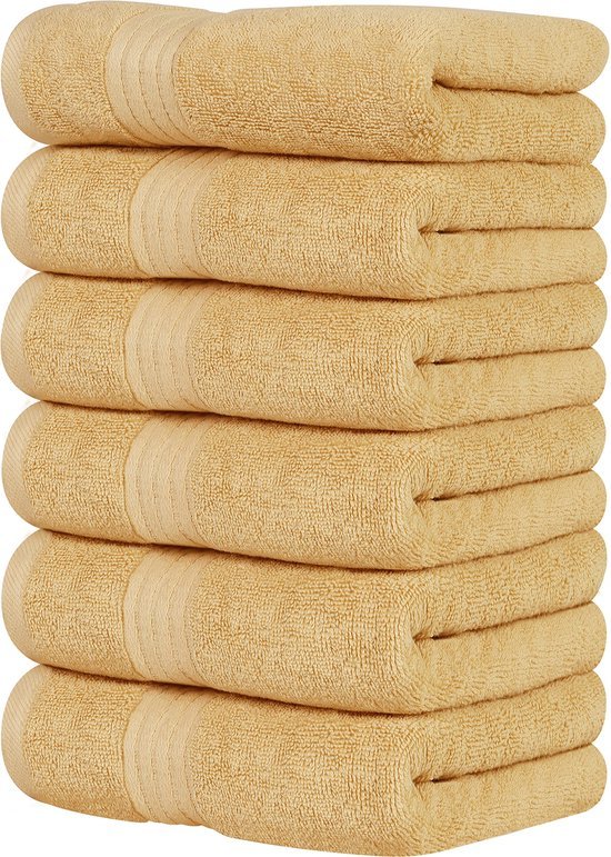 Unyqoos ® Zesdelige Set Luxe Handdoeken Gemaakt van Hoogwaardig Katoen voor Ultiem Comfort