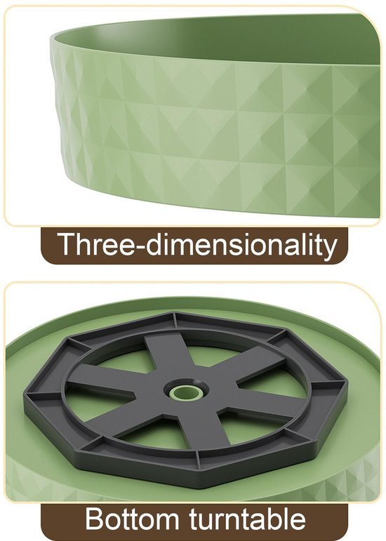 Unyqoos® Wit 360 Graden Draaibaar Keukenrek voor Kruiden en Meer