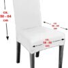 Unyqoos ® Elastische Stoelhoezen Set van 2 voor Optimale Stoelbescherming en Stijl