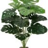 Unyqoos® Groene kunstplant Monstera met 24 bladeren voor interieurdecoratie
