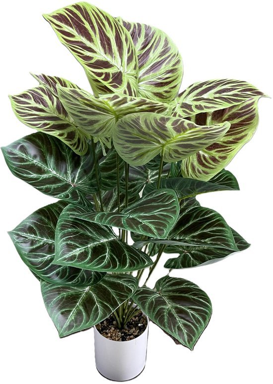 Unyqoos® Realistische kunstplant van 85 cm met pot voor interieurdecoratie