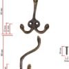550x774-7.jpg Unyqoos® Set van vijf decoratieve ijzeren haken voor een klassieke en nostalgische uitstraling