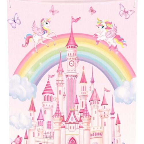 Unyqoos® Betoverende Opvouwbare Regenboog Eenhoorn Kinderwasmand voor Speelgoed en Kleding - 63 Liter Capaciteit