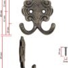 550x775-4.jpg Unyqoos® Set van 5 klassieke dubbele haken in antiek bronzen ontwerp voor veelzijdig gebruik