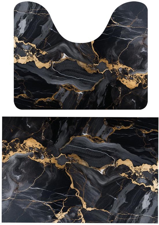 550x777.jpg Unyqoos® Set van twee luxe badmatten met antislip en snelle droging voor badkamer