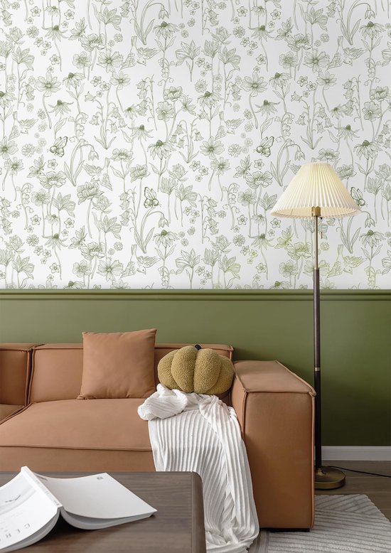 550x778-12.jpg Unyqoos® Waterdicht decoratief behang met bloemen en vogels voor interieur 44 x 1000 cm