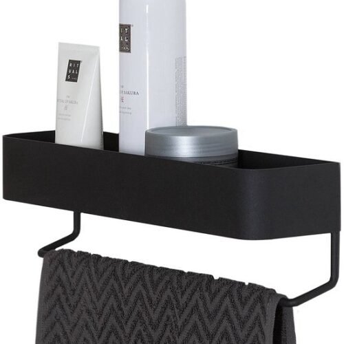 550x779-1.jpg Unyqoos® Stijlvolle metalen wandplank met geïntegreerde handdoekstang voor badkamer en keuken