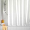 Unyqoos® Wit Douchegordijn Waterdicht en Onderhoudsvriendelijk voor Douche en Badkuip 180 x 200 cm met Ringen