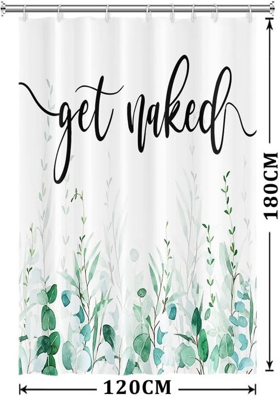 550x781-6.jpg Unyqoos® Natuurlijk Groen Douchegordijn met Eucalyptusprint voor Ontspanning en Stijl in de Badkamer