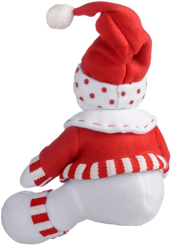 550x781-8.jpg Unyqoos® Set van twee feestelijke decoraties met Kerstman en sneeuwpop, 28 cm hoog