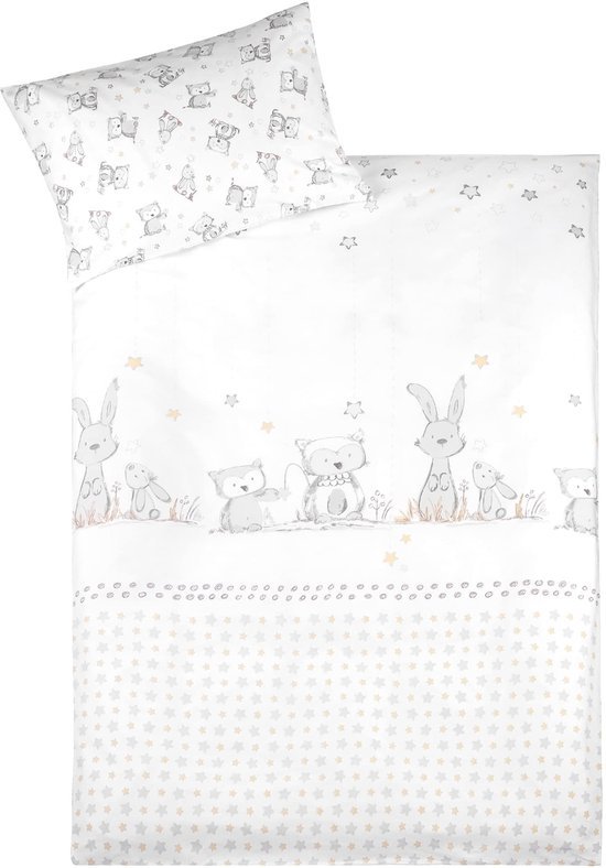Unyqoos® Zacht en Ademend Beddengoed voor Baby- en Kinderbedden met Dierendesign