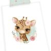 Unyqoos® Kinderbeddengoedset met Giraffe Motief en Omkeerbaar Ontwerp van Katoen