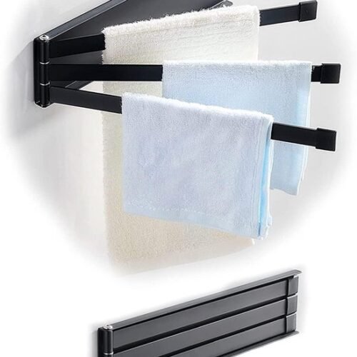 550x789-10.jpg Unyqoos® Verstelbare handdoekhouder voor wandmontage met drie draaibare armen