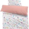 550x789-7.jpg Unyqoos® Roze Kinderbeddengoedset met Bloemenprint en Kussensloop van Microvezel