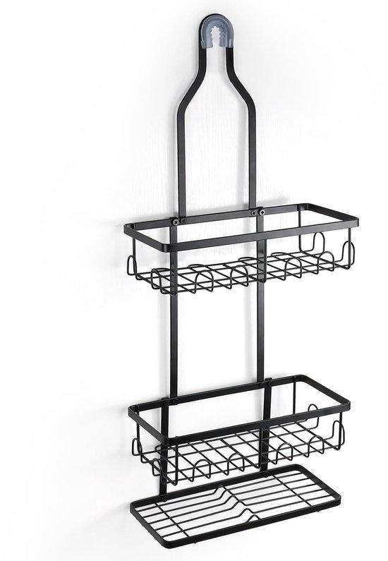 Unyqoos® Veelzijdige 3-traps hangende doucheplank met ruime opbergruimte en eenvoudige installatie