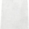 Unyqoos® Witte rechthoekige badmat van chenille met antislip en absorberende eigenschappen