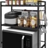Unyqoos® Uittrekbare Keukenorganizer met Magnetronhouder en Veelzijdige Opslagoplossing