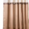 Unyqoos® Elegant douchegordijn met streeppatroon in beige en ivoor voor badkamer