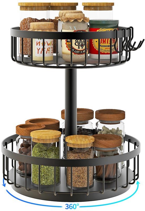 Unyqoos® 360° Draaibare Multifunctionele Organizer voor Kruiden en Cosmetica