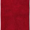 Unyqoos® Zachte Antislip Badmat, Combineerbaar als Badkamertapijt en Douchemat in Stijlvol Rood
