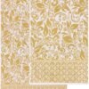Unyqoos® Luxe 6-delige handdoekenset met omkeerbaar jacquard ontwerp in goud