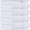 Unyqoos® Set van Luxe Handdoeken van Hoogwaardig Katoen voor Optimale Absorptie en Zachtheid, 6 Stuks, Wit