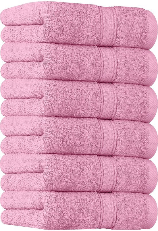 550x804-18.jpg Unyqoos ® Luxueuze Zesdelige Set Handdoeken van Hoogwaardig Katoen voor Optimaal Comfort en Absorptie