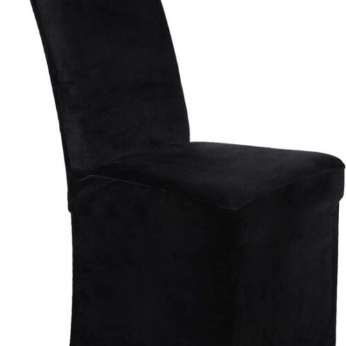 Unyqoos ® Luxueuze Fluwelen Stoelhoezen voor Eetkamerstoelen - Uitrekbaar en Wasbaar, Set van 2