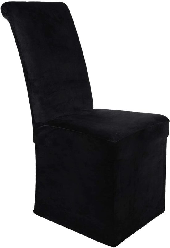 Unyqoos ® Luxueuze Fluwelen Stoelhoezen voor Eetkamerstoelen - Uitrekbaar en Wasbaar, Set van 2