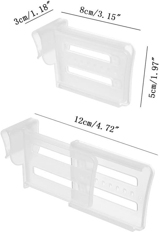 550x804-26.jpg Unyqoos® Transparante en verstelbare koelkastorganizerset voor efficiënt ruimtegebruik