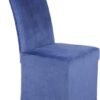 Unyqoos ® Luxueuze Fluwelen Stoelhoezen met Stretch Voor Eetkamerstoelen - Wasbaar en Herbruikbaar, Set Van 2, Marineblauw