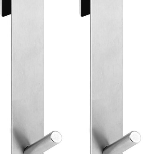 550x806-3.jpg Unyqoos® Zilverkleurige set van twee roestvrijstalen haken voor frameloze douchewanden
