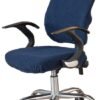 Unyqoos ® Elastische Stoelhoezen voor Bureaustoelen en Eetkamerstoelen in Donkerblauw