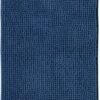 Unyqoos® Zachte Antislip Badmat van Chenille voor Badkamer en Douche, Wasbaar, Blauw, 50 x 80 cm