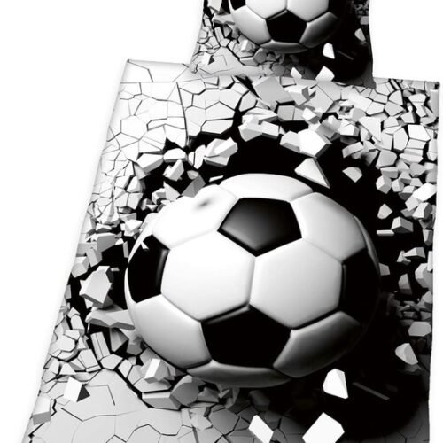 Unyqoos ® Beddengoedset met 3D Voetbalontwerp en Omkeerbare Stijl voor Sportliefhebbers
