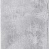 Unyqoos® Grijze Antislip Chenille Badmat voor Douche en Badkamer, 50 x 80 cm, Wasbaar en Waterabsorberend