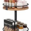 Unyqoos® Draaibare keukenorganizer met twee lagen voor kruiden en specerijen
