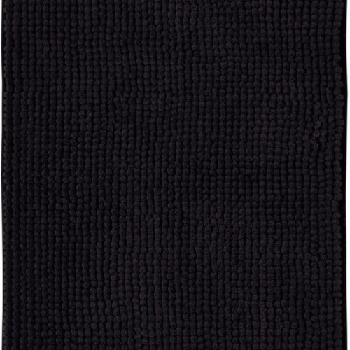 550x816-3.jpg Unyqoos® Zwarte Luxe Antislip Badmat van Chenille voor Badkamer en Douche, 50 x 80 cm