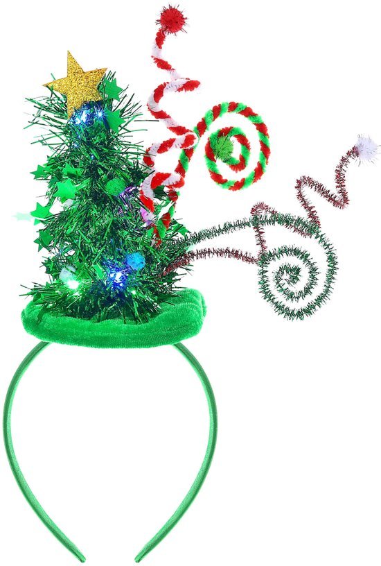 Unyqoos® Feestelijk Haaraccessoire voor Kerstmis met Ster en Kerstboomontwerp