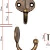 550x818-2.jpg Unyqoos® Set van vijf elegante wandhaken in antiek bronzen stijl voor diverse ruimtes